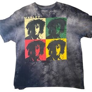 Tie Dye Bob Marley Vintage Zion Rootswear Shirt - Size L
